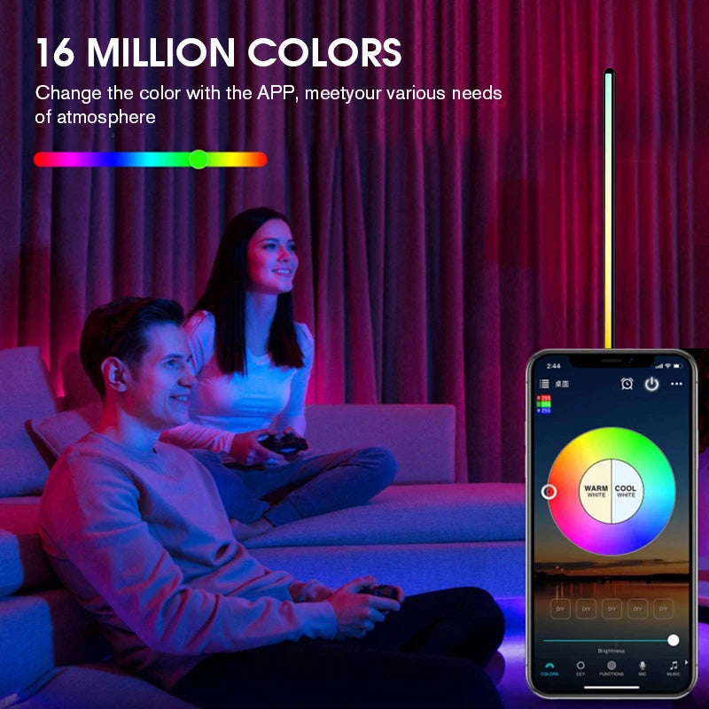 RGB Corner Floor Lamp — 16M Colors Music Sync Smart Light
