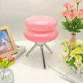 Cream Glass Table Lamp — Nordic Vintage Bedside Light