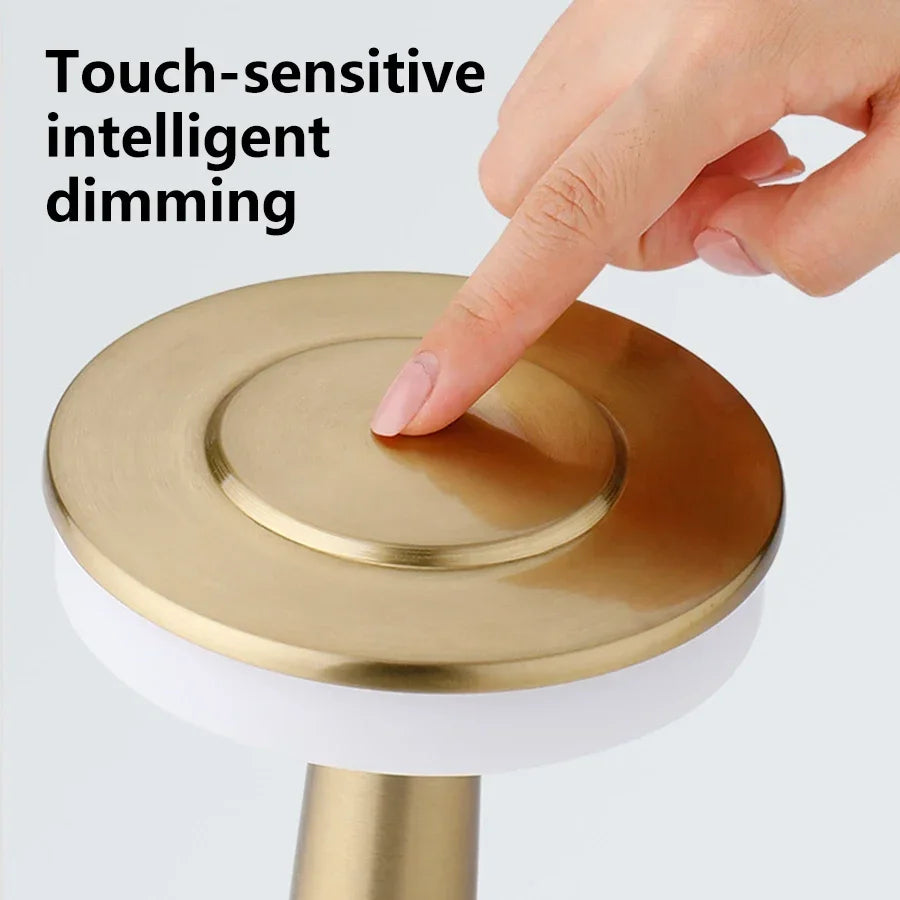 Golden Touch LED Table Lamp — Warm Dimmable Light