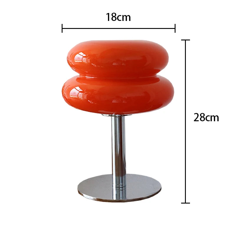Macaron Glass Table Lamp — Retro Ambient Light