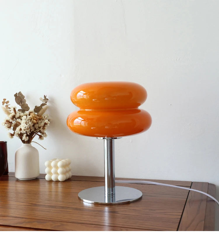 Macaron Glass Table Lamp — Retro Ambient Light