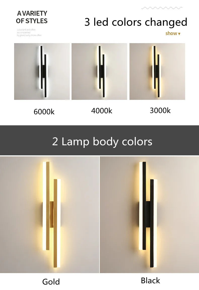 Modern Linear Wall Sconce — Indoor Ambient Light