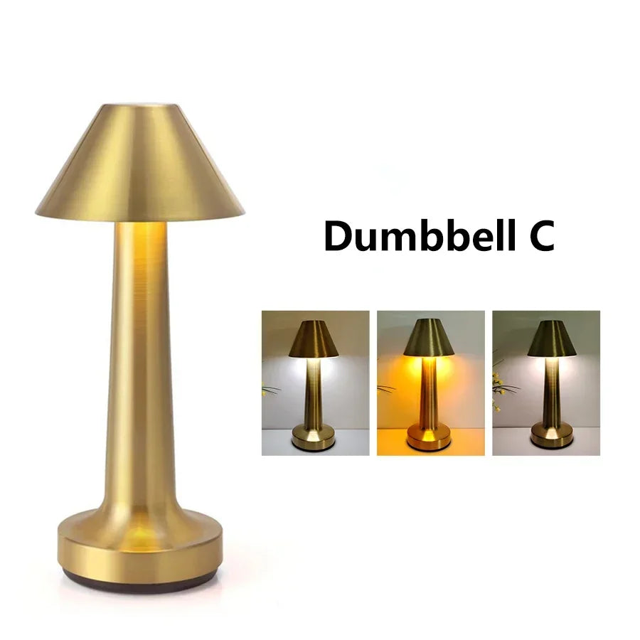 Golden Touch LED Table Lamp — Warm Dimmable Light