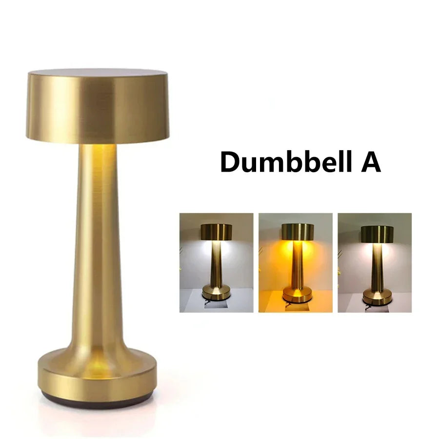 Golden Touch LED Table Lamp — Warm Dimmable Light