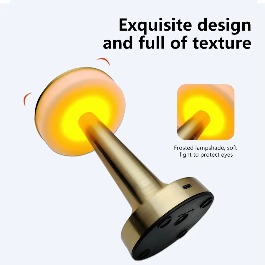 Golden Touch LED Table Lamp — Warm Dimmable Light