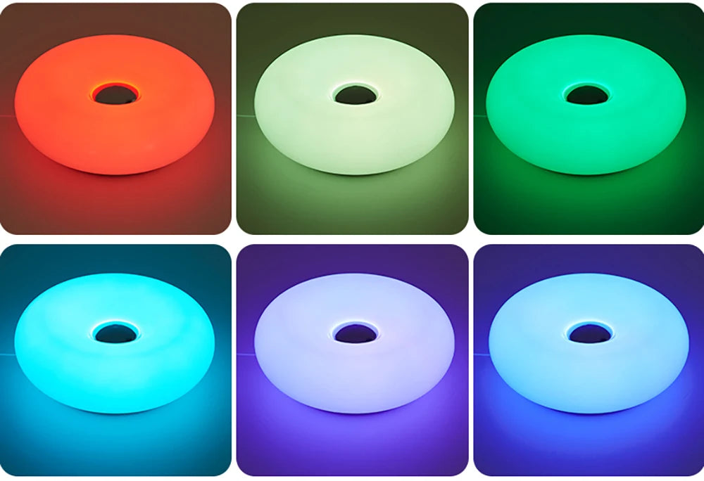 Bauhaus Donut Table Lamp — Touch Dimmable USB Ambient Light (Not glass）