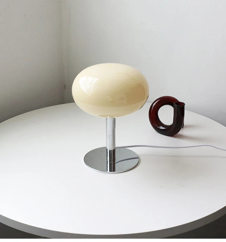 Macaron Glass Table Lamp — Retro Ambient Light