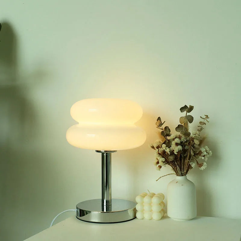 Macaron Glass Table Lamp — Retro Ambient Light