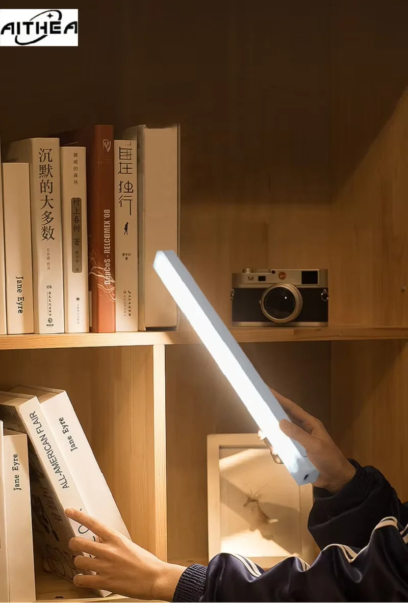 USB Motion Sensor LED Bar Light — Rechargeable Magnetic Cabinet Light
