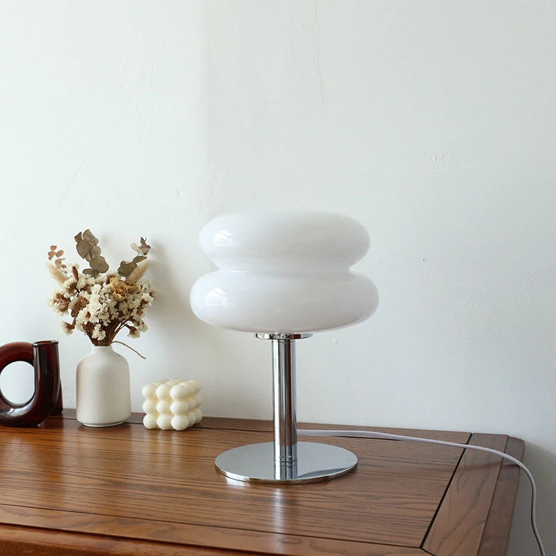 Macaron Glass Table Lamp — Retro Ambient Light