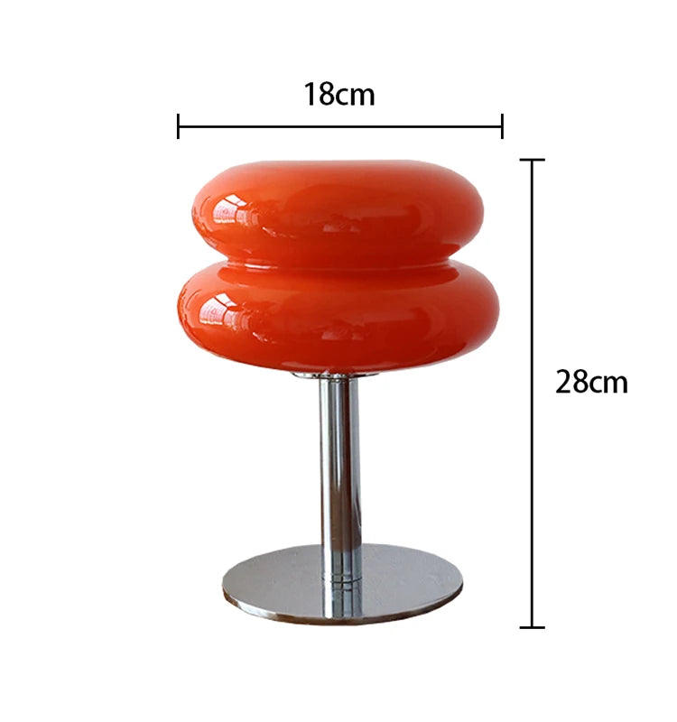 Macaron Glass Table Lamp — Retro Ambient Light