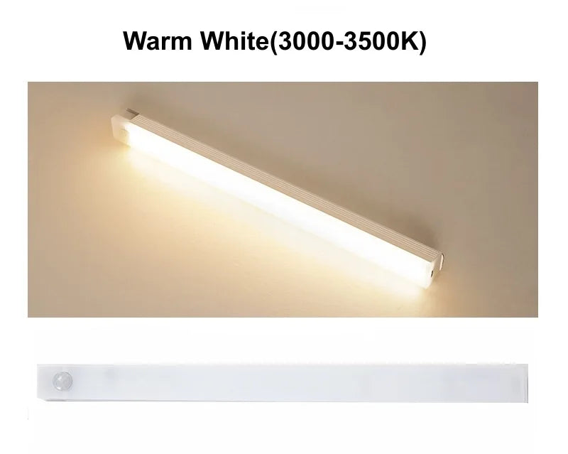USB Motion Sensor LED Bar Light — Rechargeable Magnetic Cabinet Light