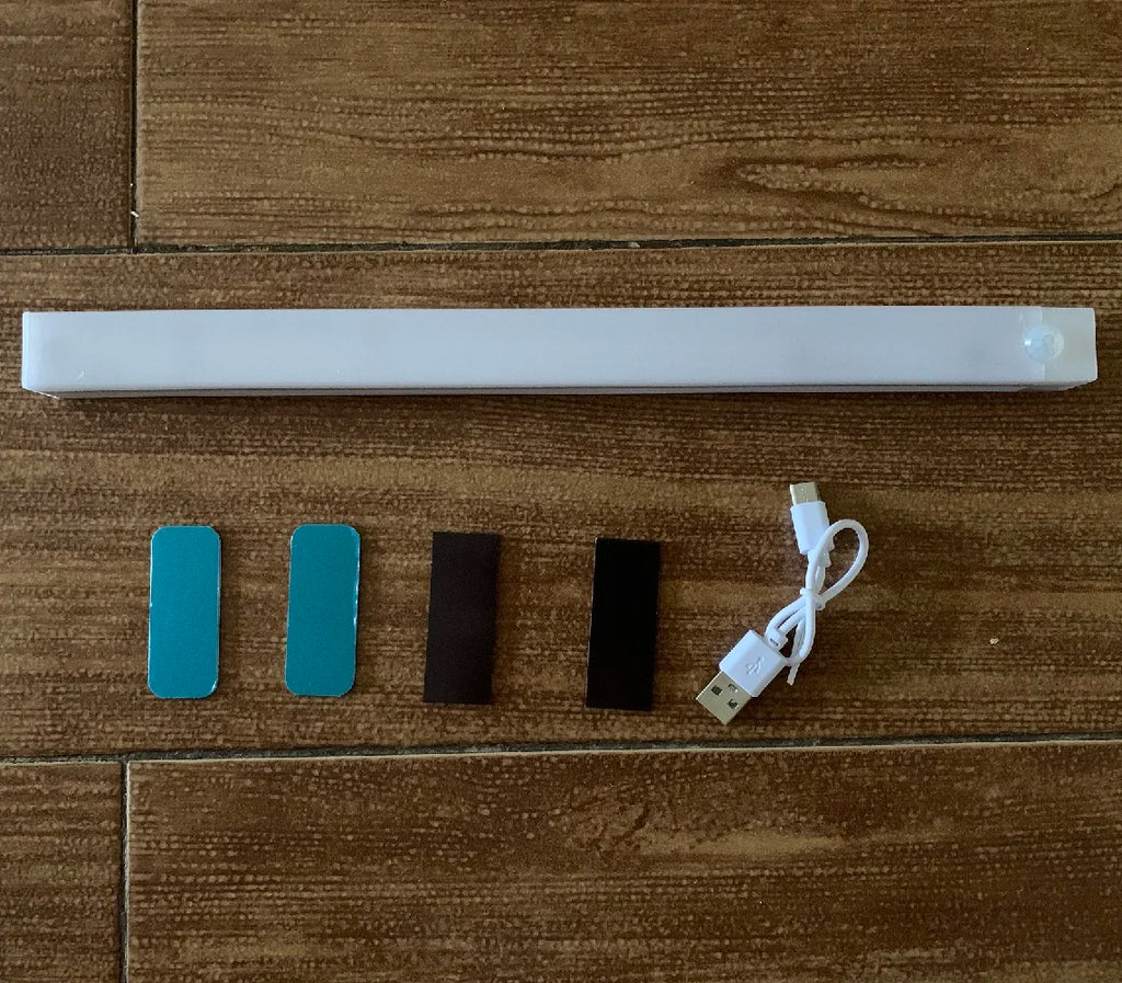USB Motion Sensor LED Bar Light — Rechargeable Magnetic Cabinet Light