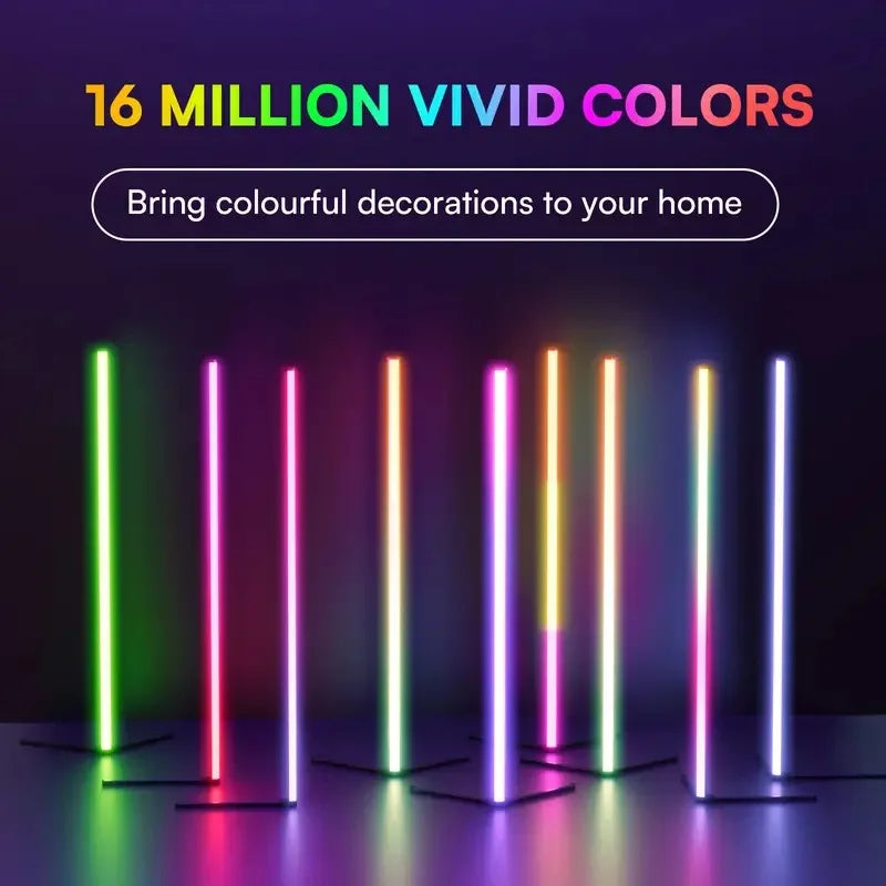 RGB Corner Floor Lamp — 16M Colors Music Sync Smart Light
