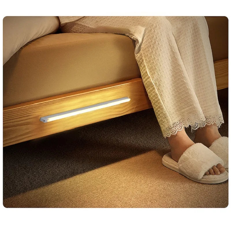 USB Motion Sensor LED Bar Light — Rechargeable Magnetic Cabinet Light