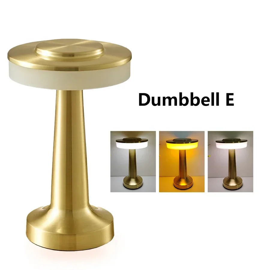 Golden Touch LED Table Lamp — Warm Dimmable Light