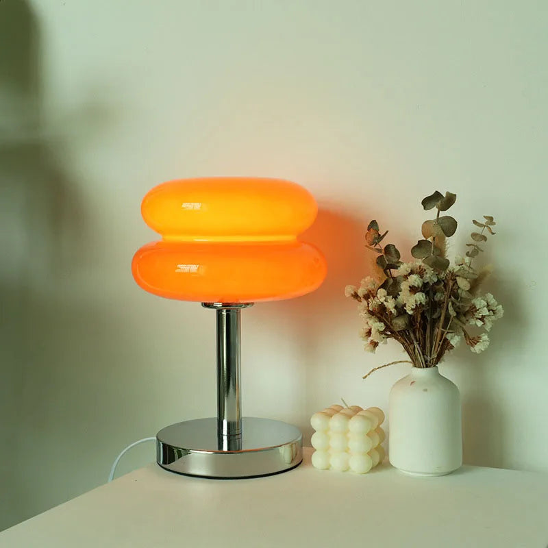 Macaron Glass Table Lamp — Retro Ambient Light