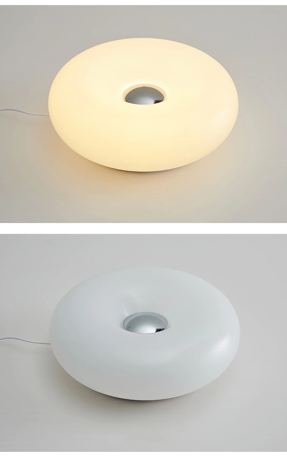 Bauhaus Donut Table Lamp — Touch Dimmable USB Ambient Light (Not glass）