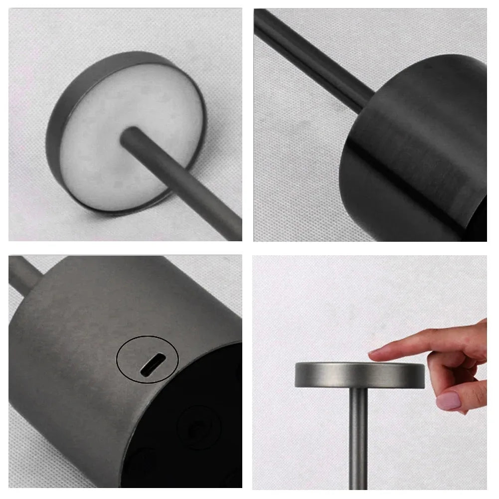 Slim Touch Table Lamp — 3 Color Modes Rechargeable